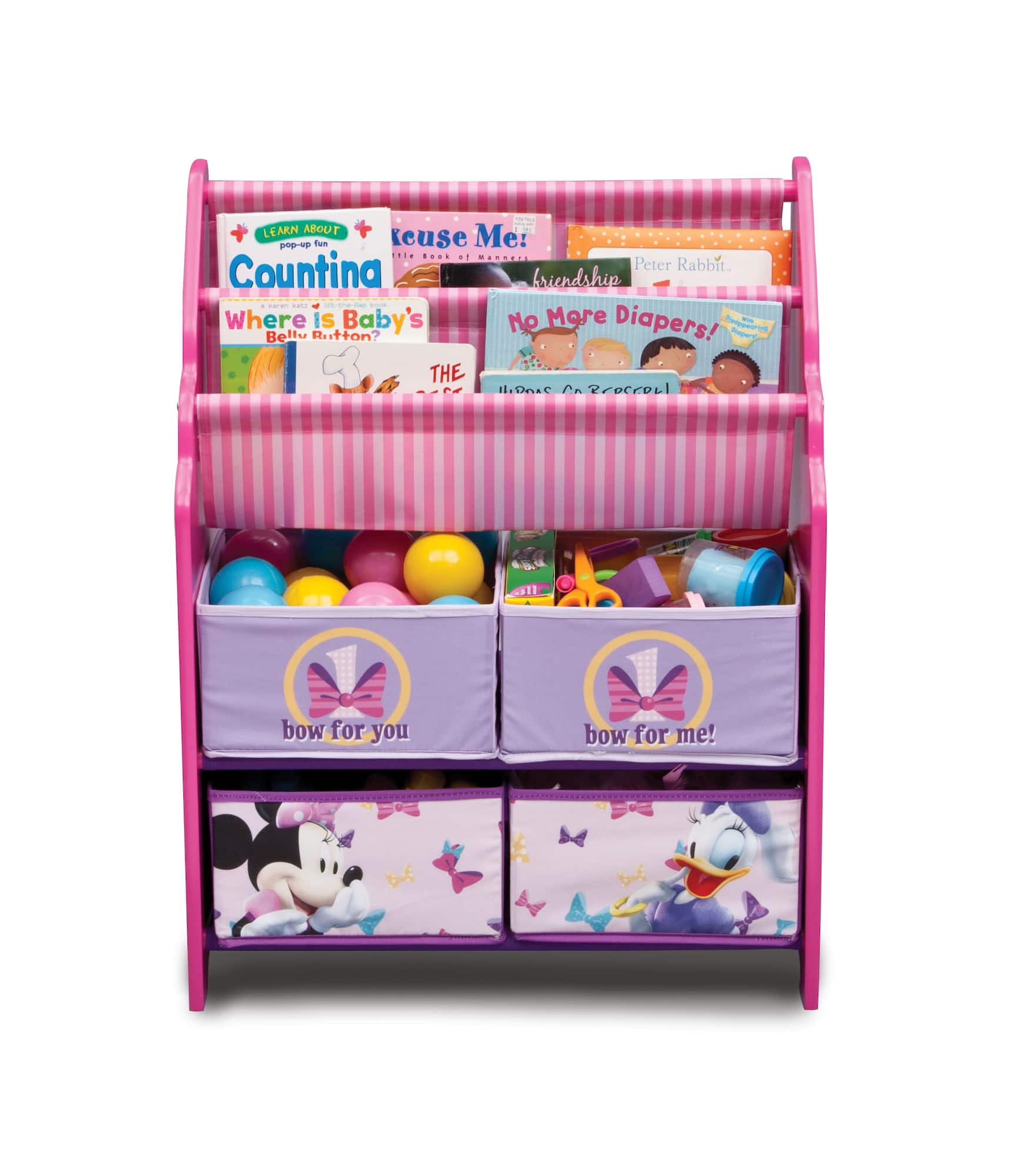 Delta Children Minnie Mouse Toy & Book Organizer